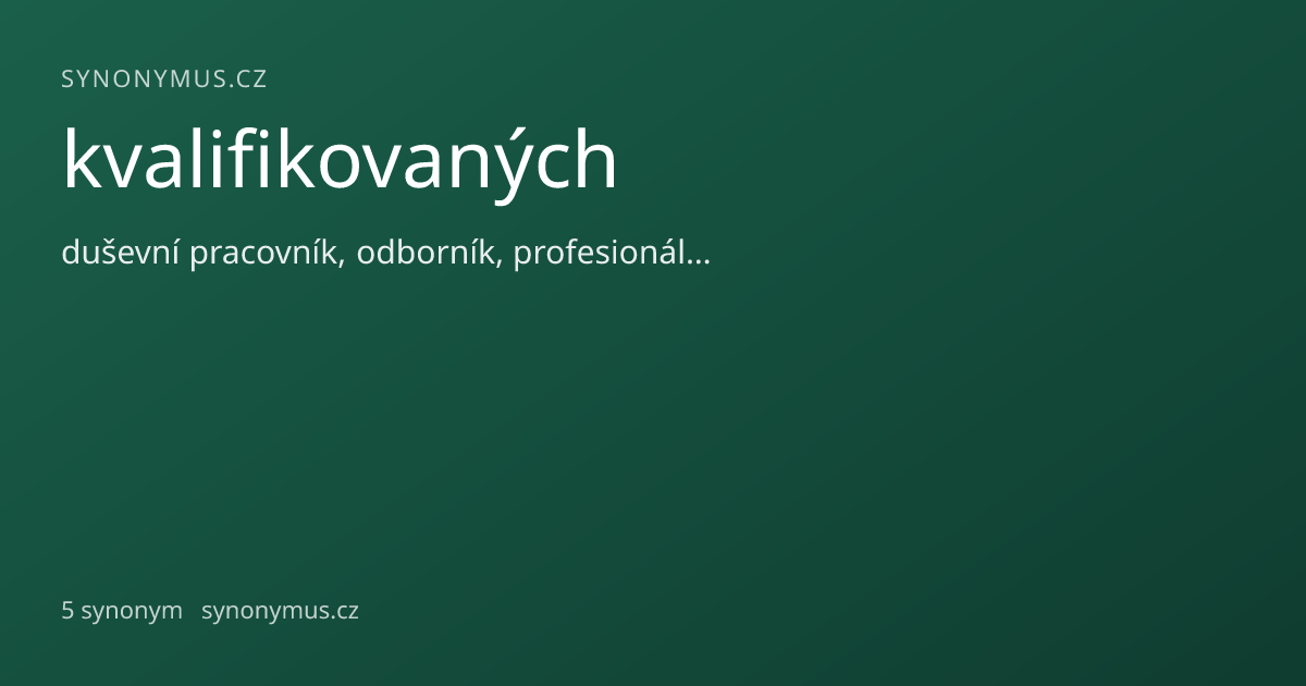 Náhled odkazu: kvalifikovaných