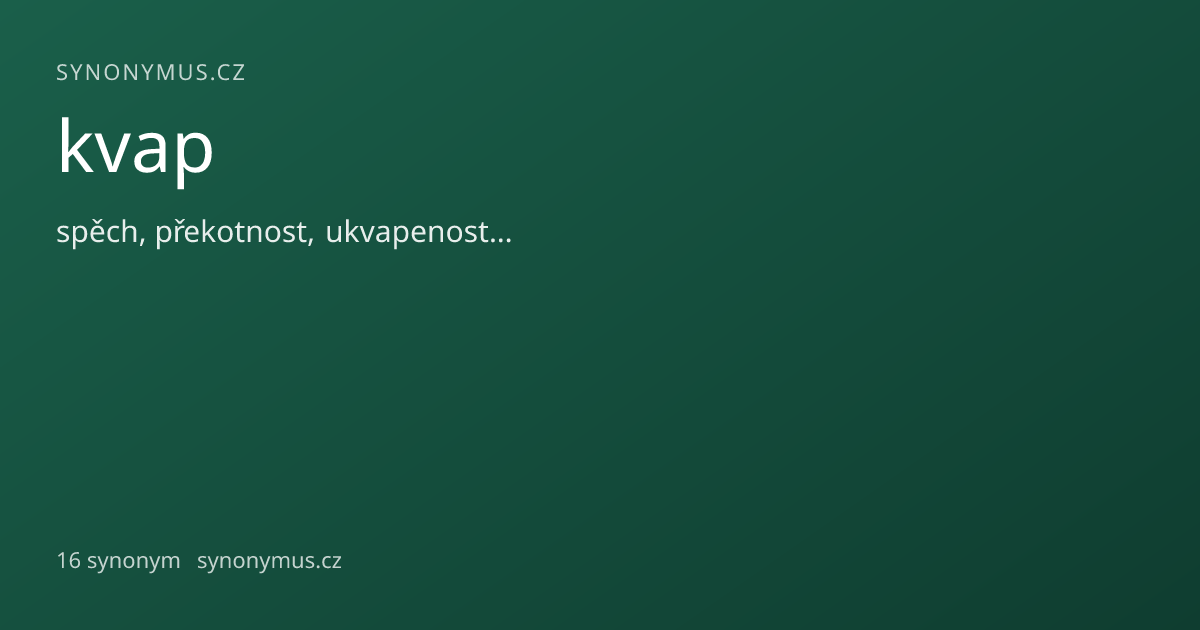 Náhled odkazu: kvap