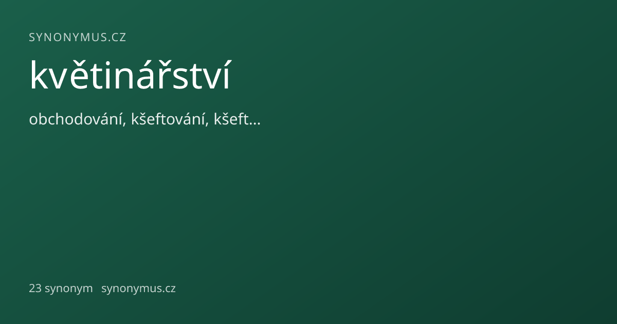 Náhled odkazu: květinářství
