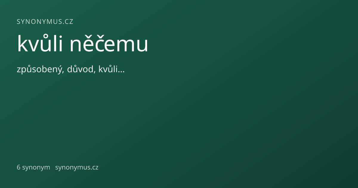 Náhled odkazu: kvůli něčemu