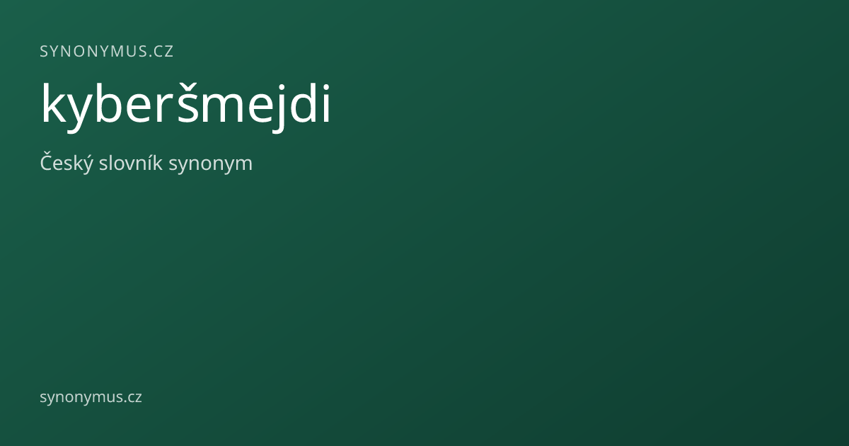 Náhled odkazu: kyberšmejdi