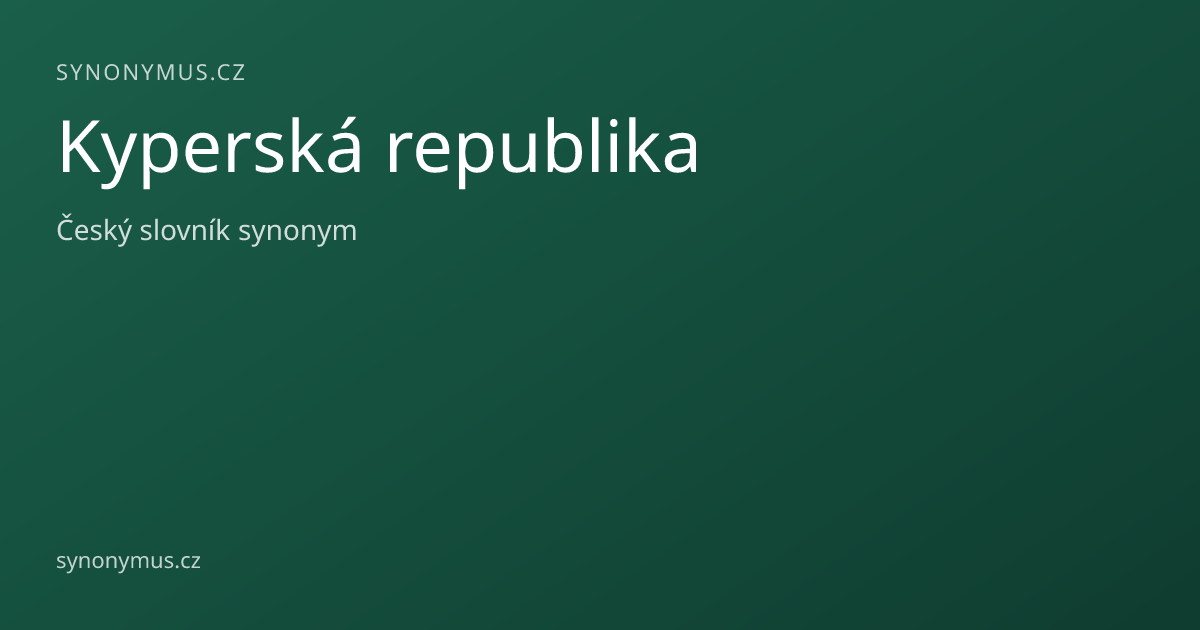 Náhled odkazu: Kyperská republika