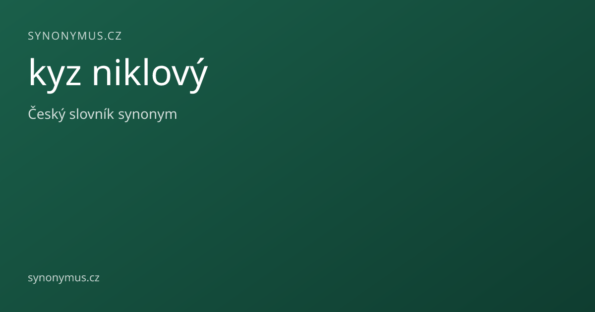 Náhled odkazu: kyz niklový