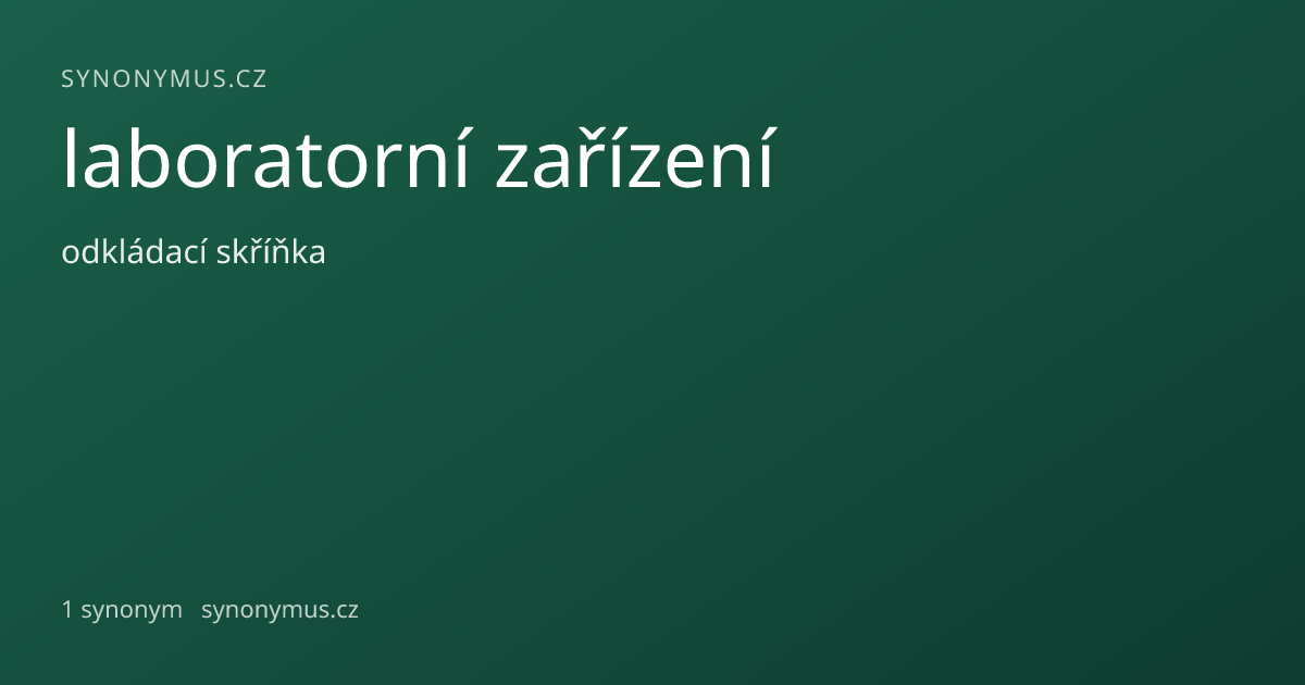 Náhled odkazu: laboratorní zařízení
