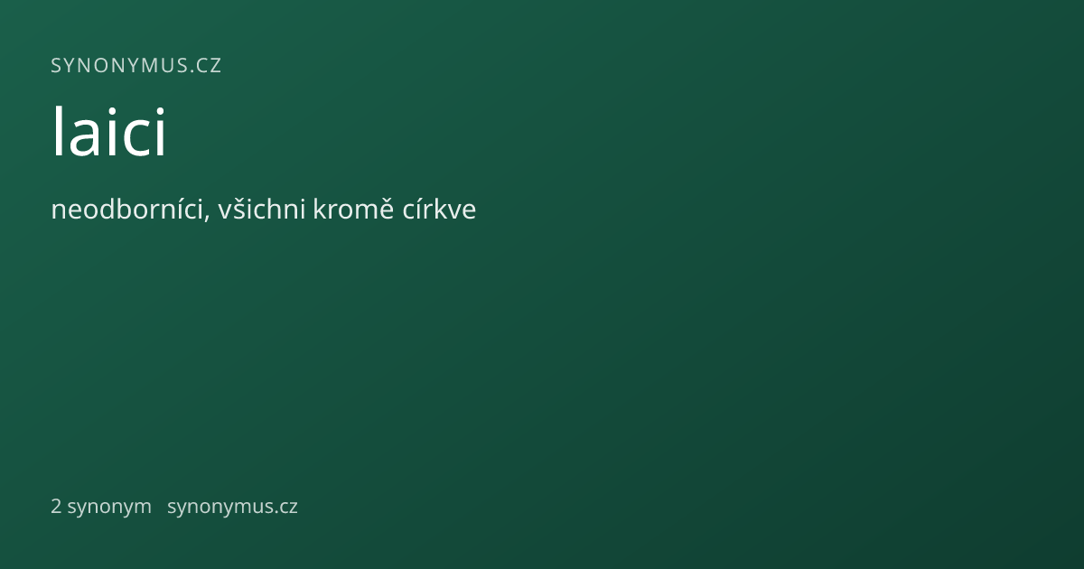 Náhled odkazu: laici