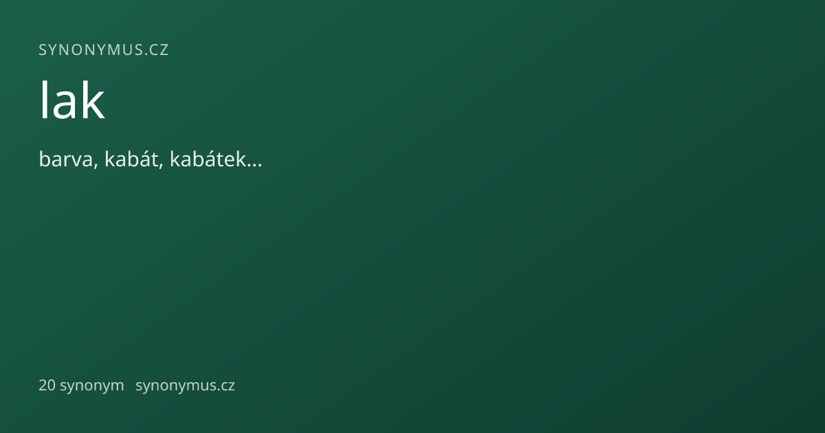 Náhled odkazu: lak