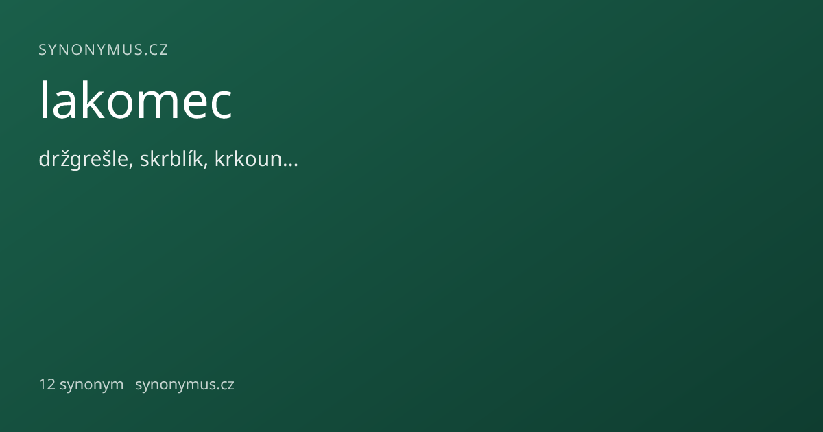 Náhled odkazu: lakomec