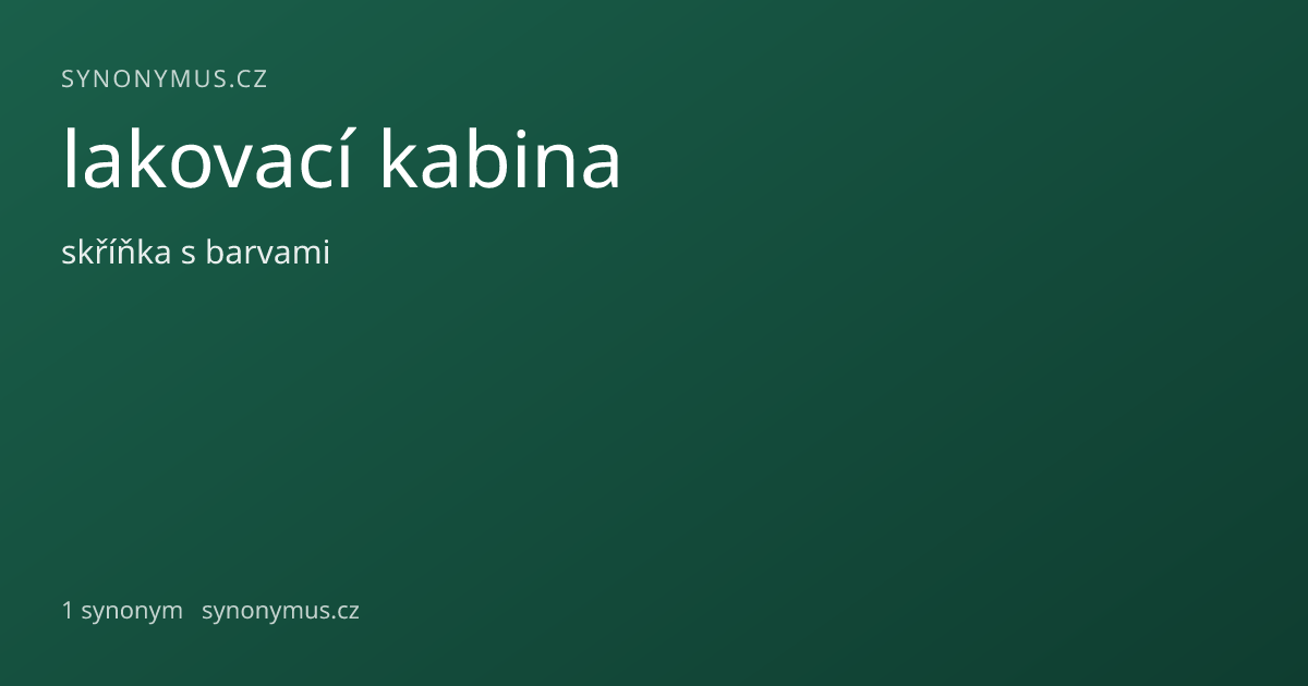 Náhled odkazu: lakovací kabina