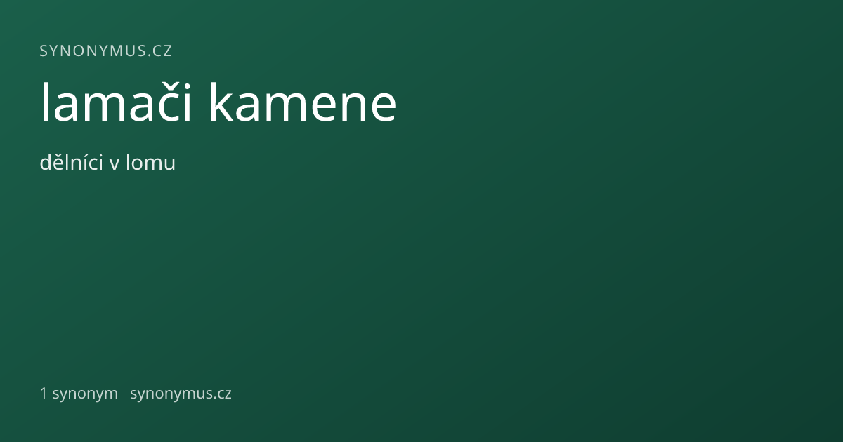 Náhled odkazu: lamači kamene