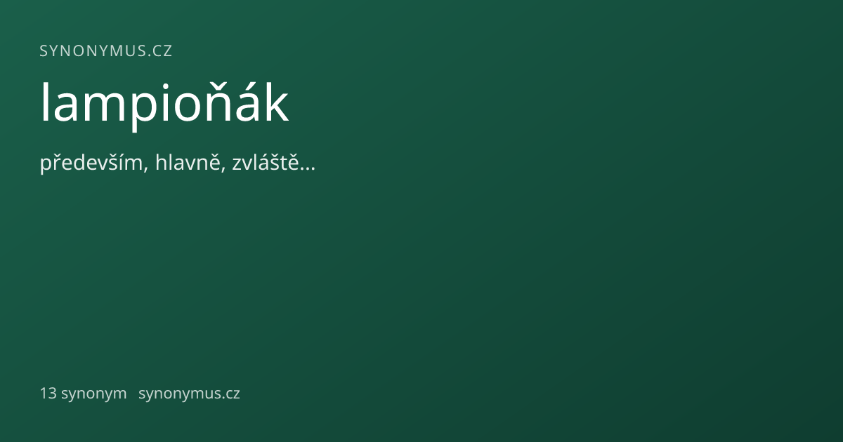 Náhled odkazu: lampioňák