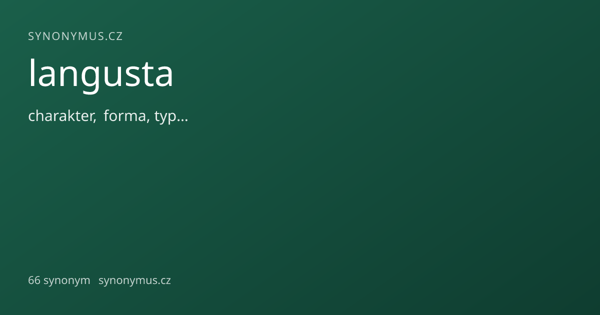 Náhled odkazu: langusta