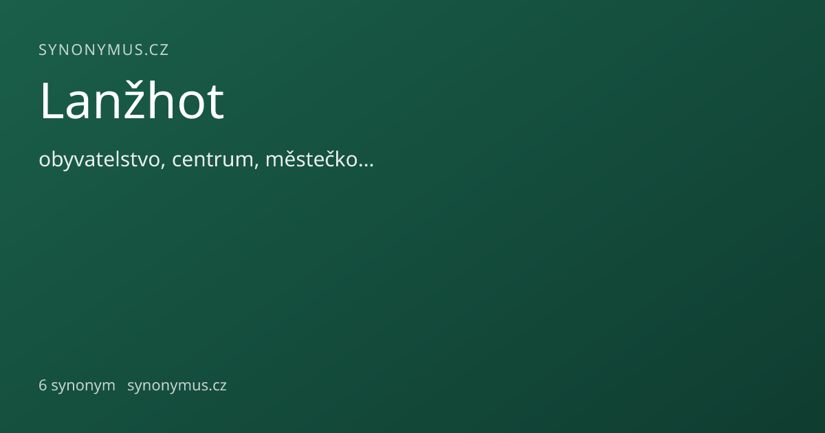Náhled odkazu: Lanžhot