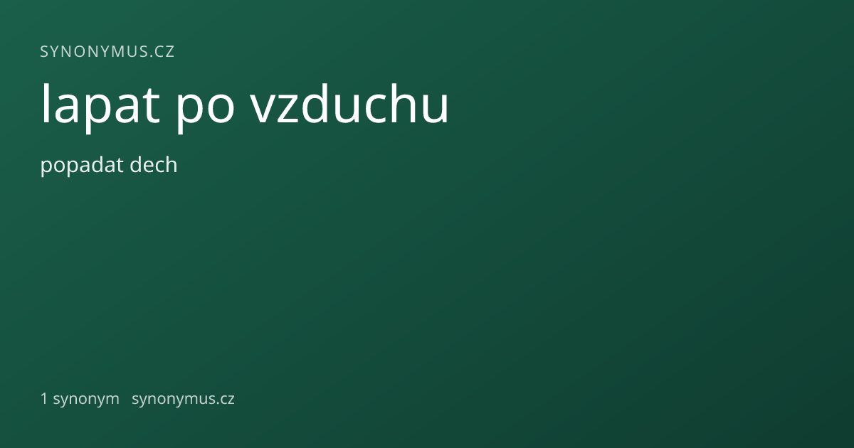 Náhled odkazu: lapat po vzduchu