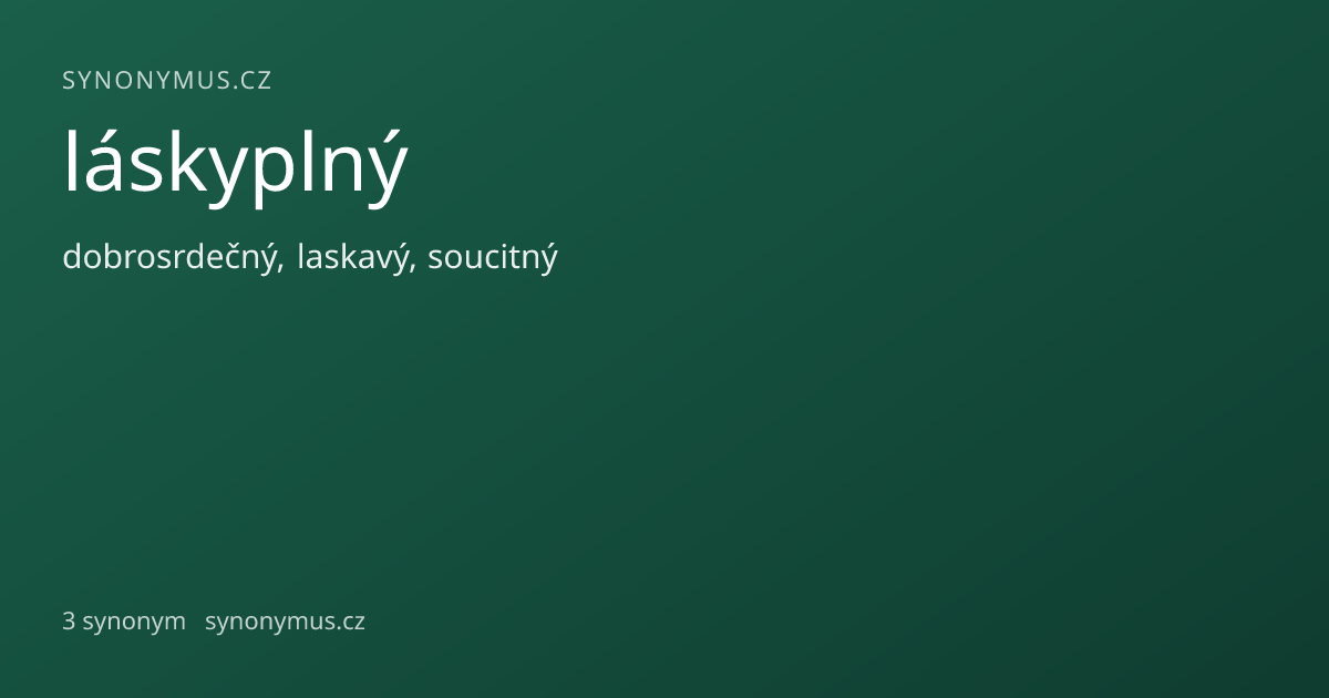 Náhled odkazu: láskyplný