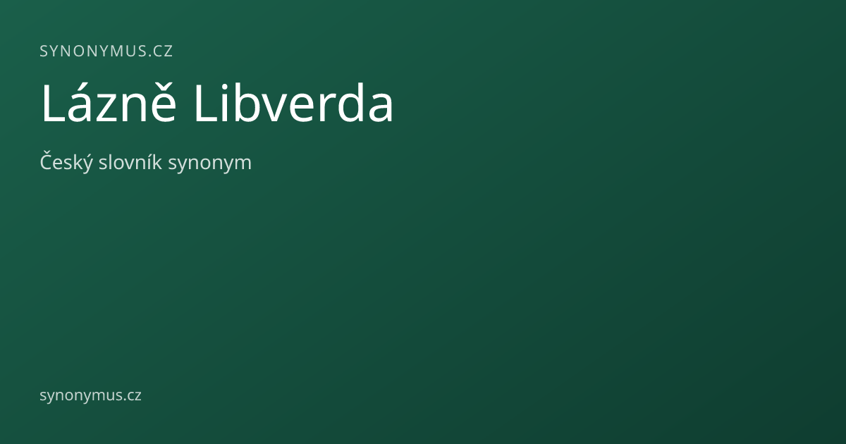 Náhled odkazu: Lázně Libverda
