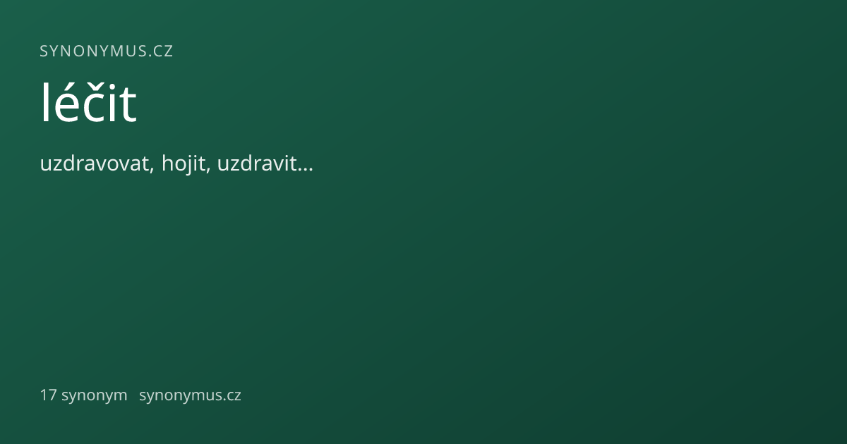 Náhled odkazu: léčit