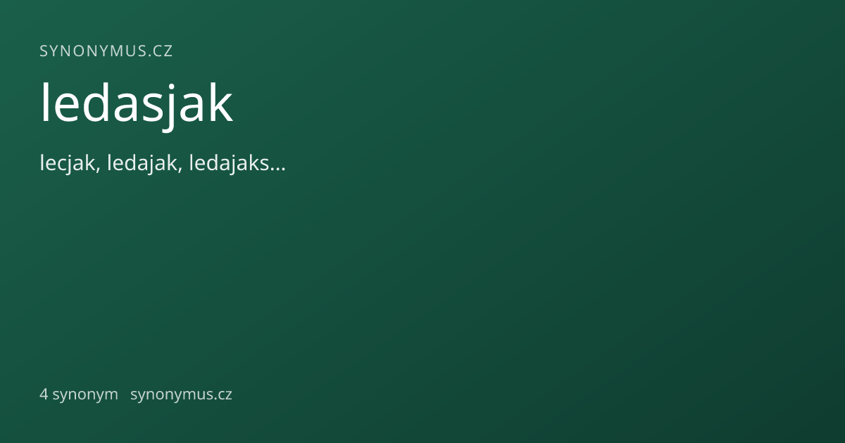 Náhled odkazu: ledasjak