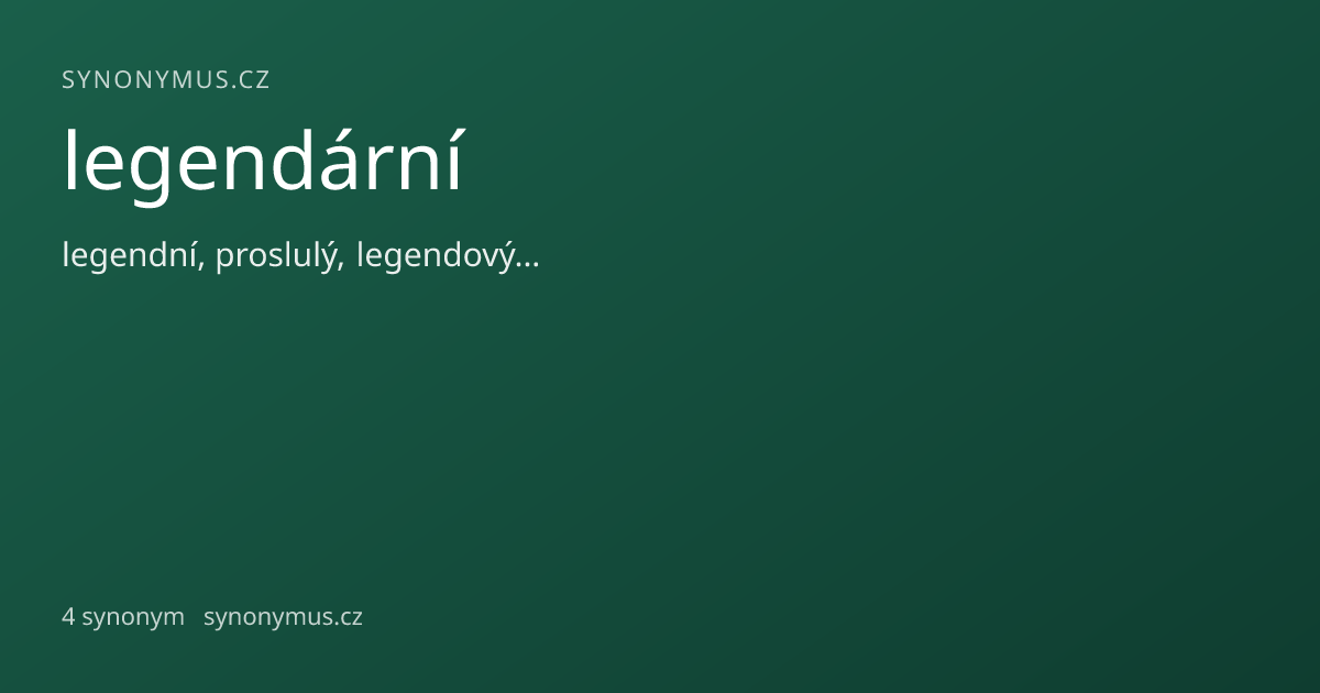 Náhled odkazu: legendární