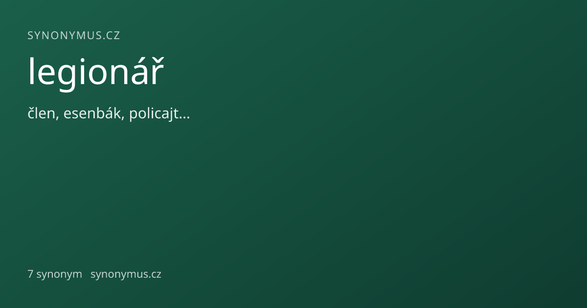 Náhled odkazu: legionář