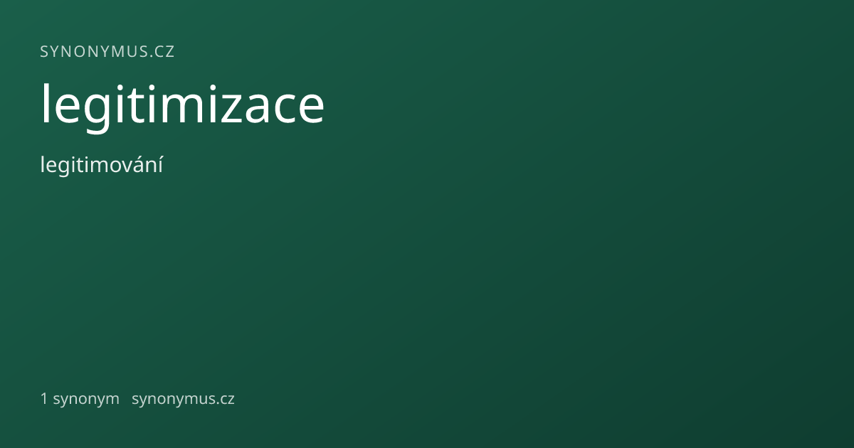 Náhled odkazu: legitimizace