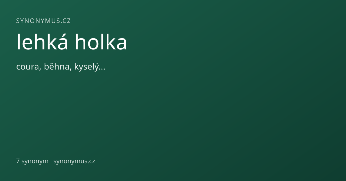 Náhled odkazu: lehká holka