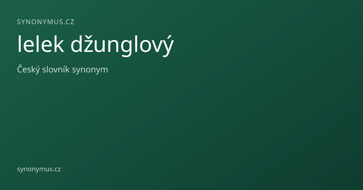 Náhled odkazu: lelek džunglový