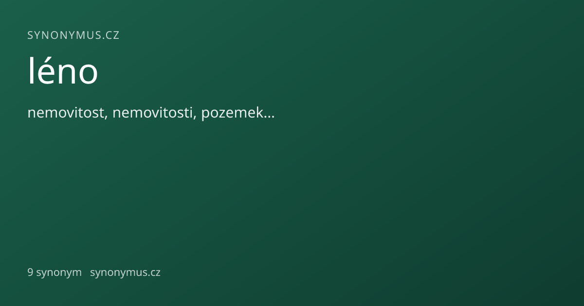 Náhled odkazu: léno