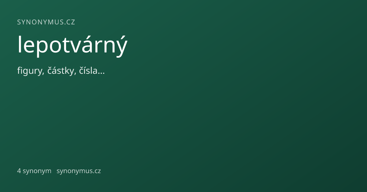 Náhled odkazu: lepotvárný