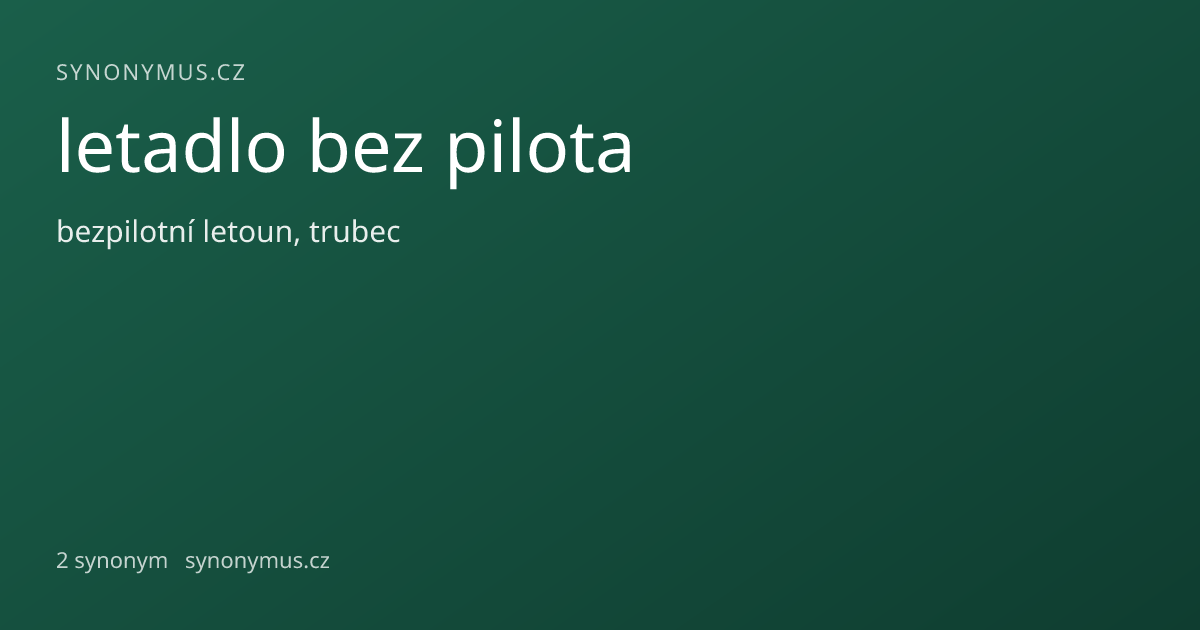 Náhled odkazu: letadlo bez pilota