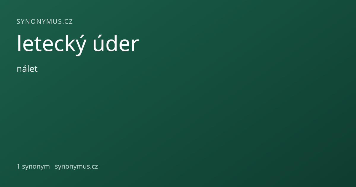 Náhled odkazu: letecký úder