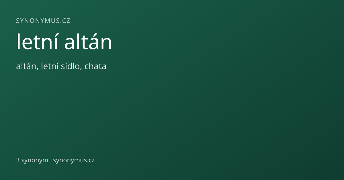Náhled odkazu: letní altán
