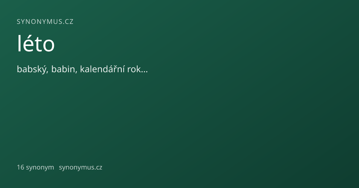 Náhled odkazu: léto
