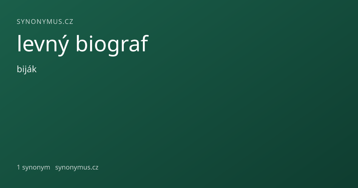 Náhled odkazu: levný biograf