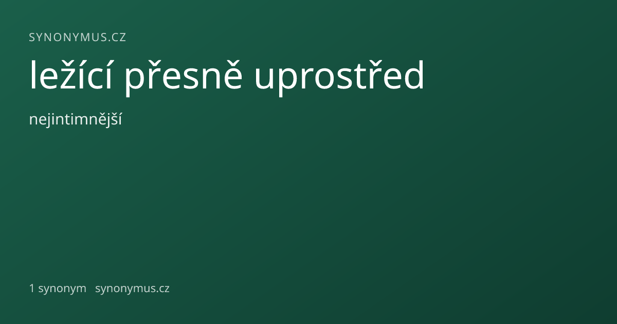 Náhled odkazu: ležící přesně uprostřed