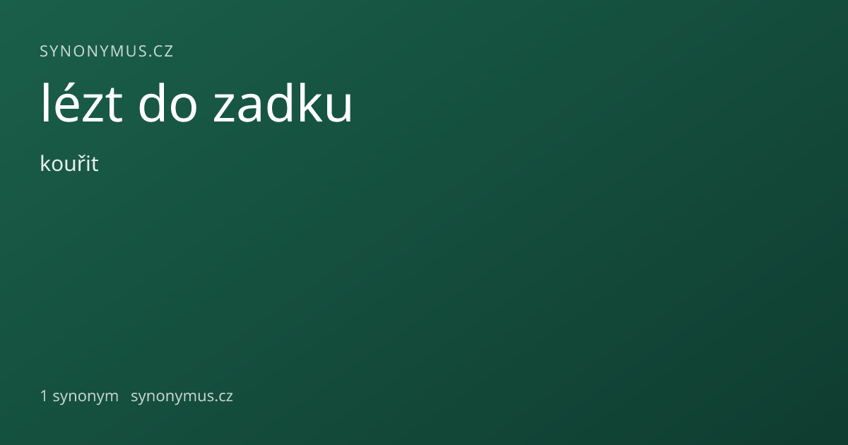 Náhled odkazu: lézt do zadku