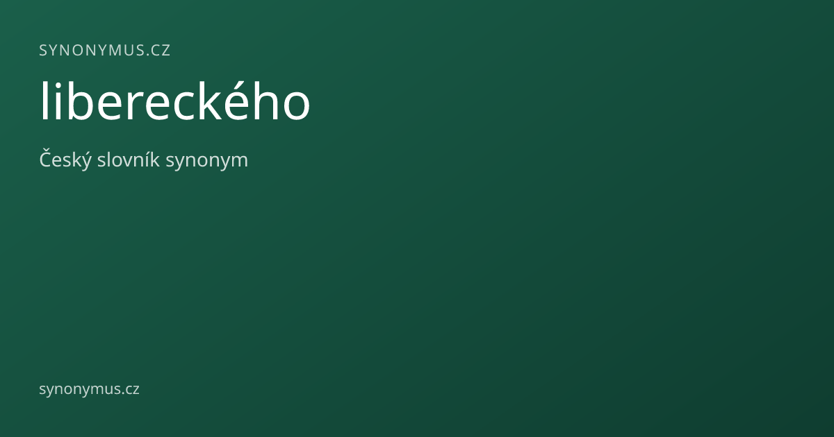 Náhled odkazu: libereckého