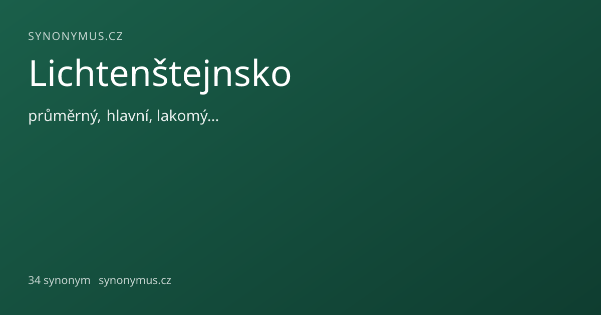 Náhled odkazu: Lichtenštejnsko