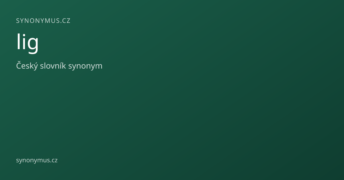 Náhled odkazu: lig