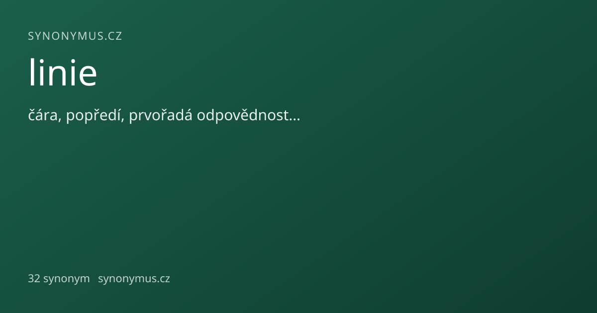 Náhled odkazu: linie