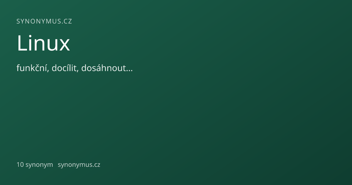 Náhled odkazu: Linux