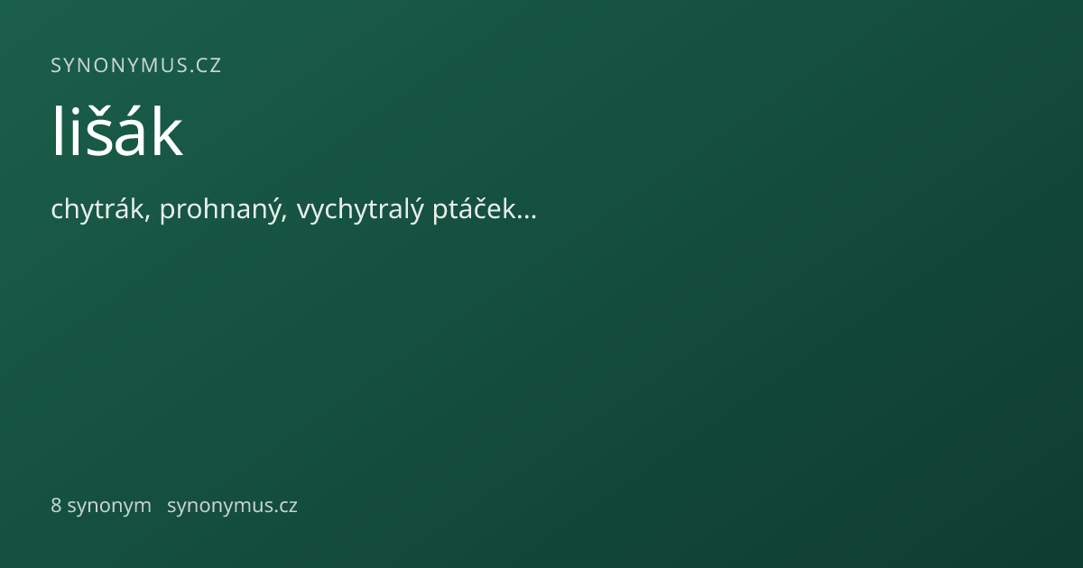 Náhled odkazu: lišák