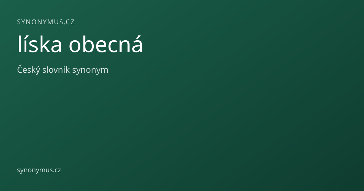 Náhled odkazu: líska obecná