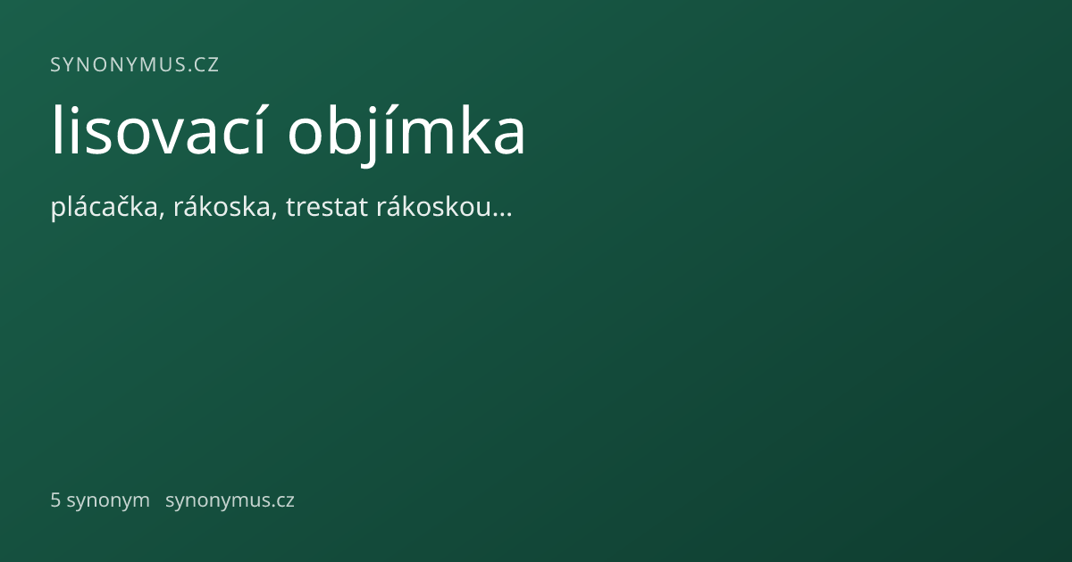 Náhled odkazu: lisovací objímka