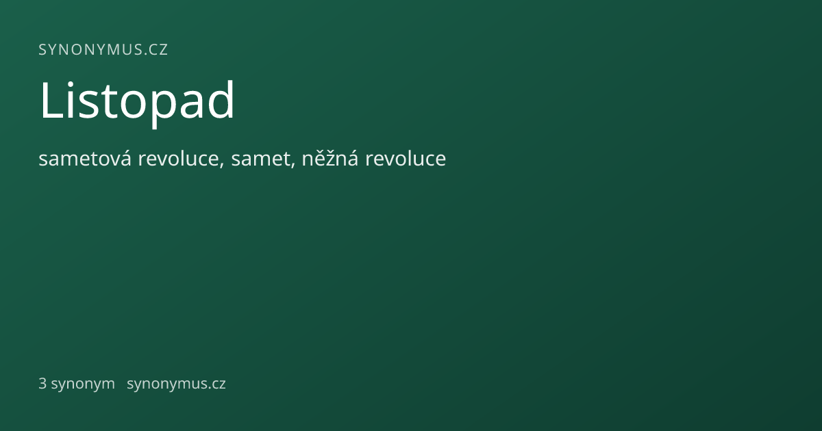Náhled odkazu: Listopad