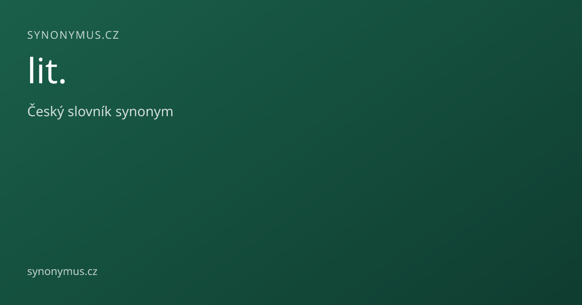 Náhled odkazu: lit.