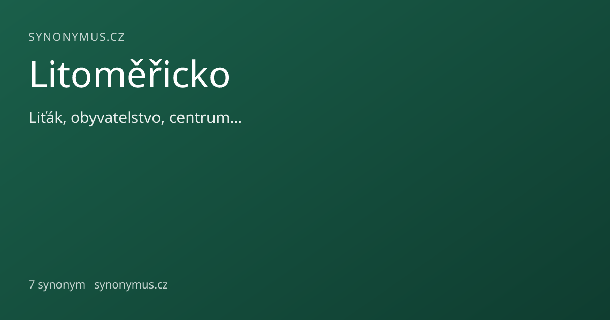 Náhled odkazu: Litoměřicko