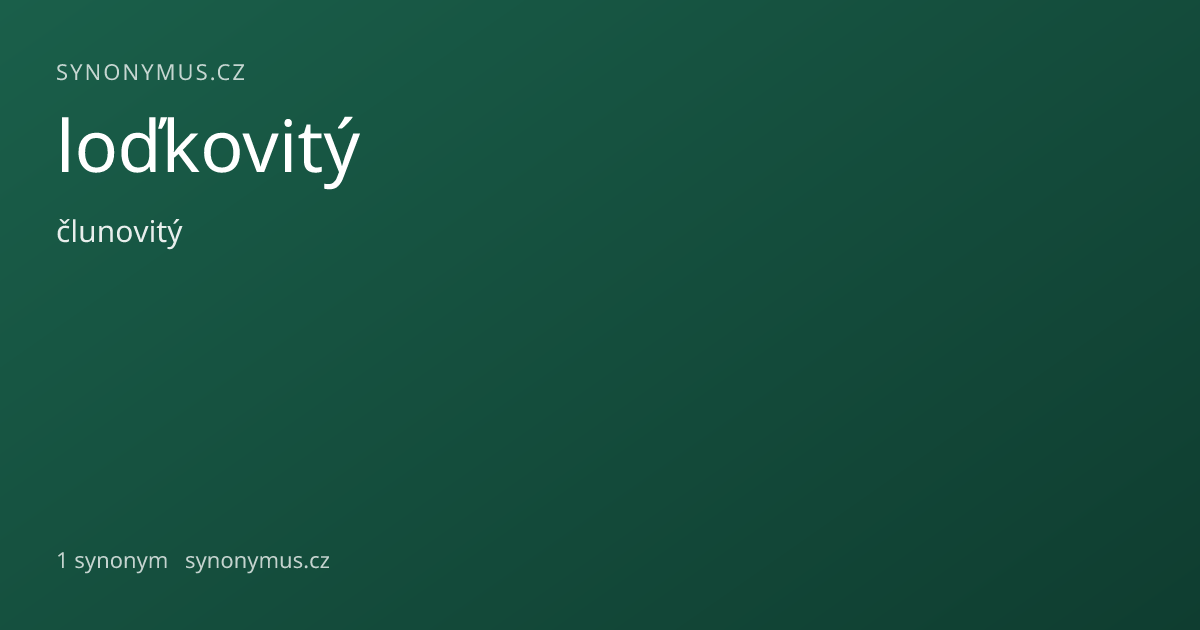 Náhled odkazu: loďkovitý