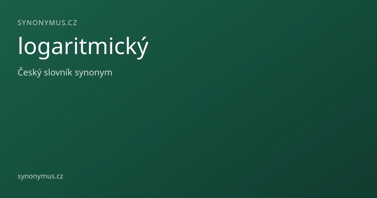 Náhled odkazu: logaritmický