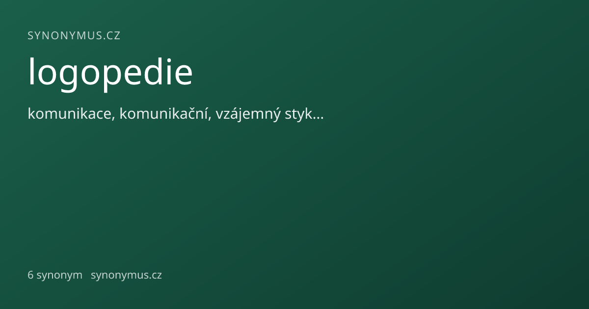 Náhled odkazu: logopedie