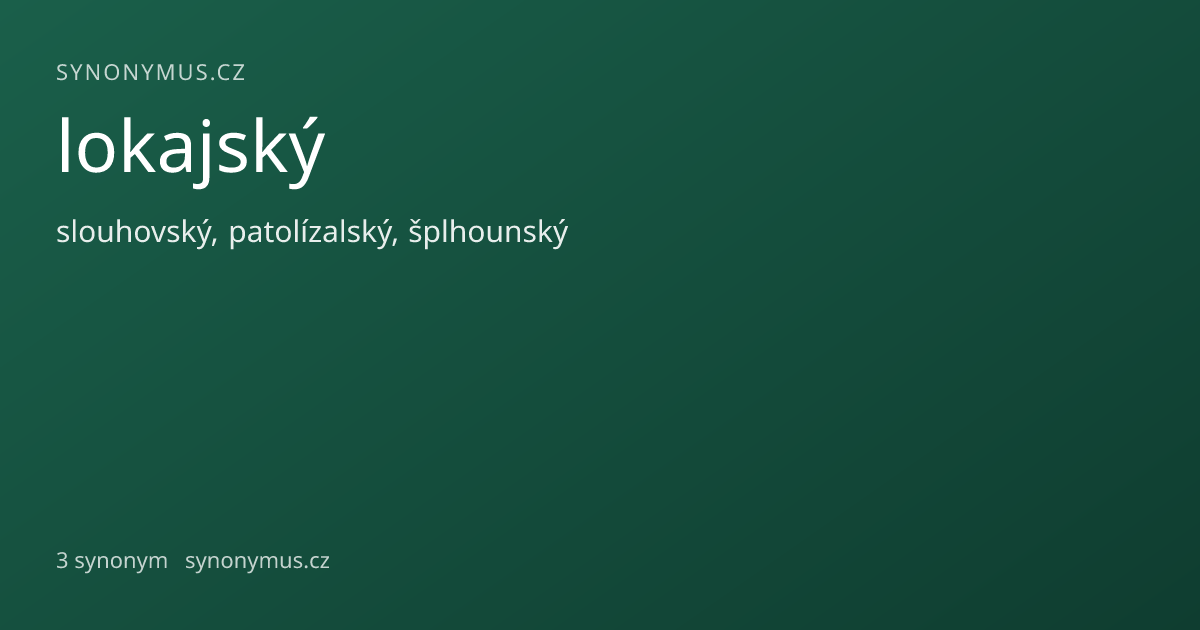 Náhled odkazu: lokajský